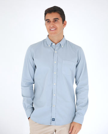 Blue Casual Shirt 100% Cotton